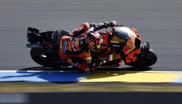 Maverick Viñales en el sprint del Gran Premio de Francia
