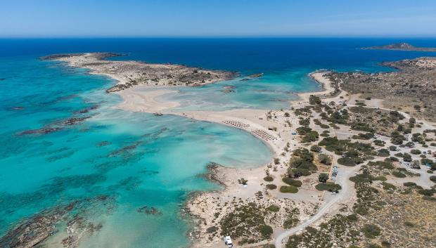 Playa de Elafonissi, en Creta (Grecia).