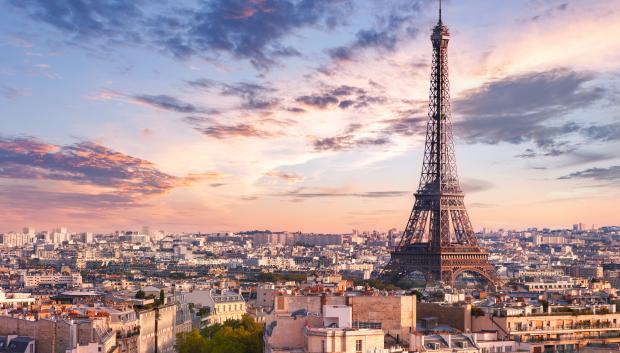 La torre Eiffel de París.