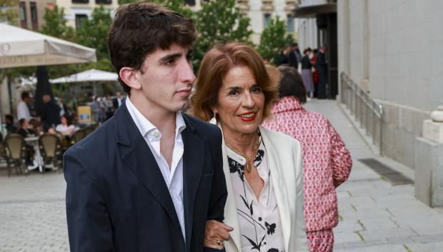 Ana Botella arriving Attila Opera in Madrid on Wednesday, 14 May 2025.