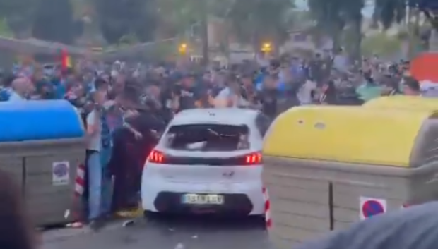 El momento del atropello, en un vídeo colgado en X