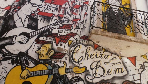 Mural sobre el fado.