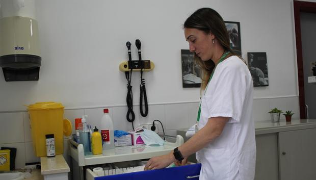 Enfermera en centro sanitario