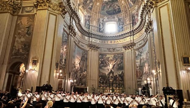 La Agrupación Musical de la Cofradía actúa en Roma