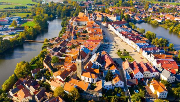 La ciudad de Telc es Patrimonio de la Humanidad.