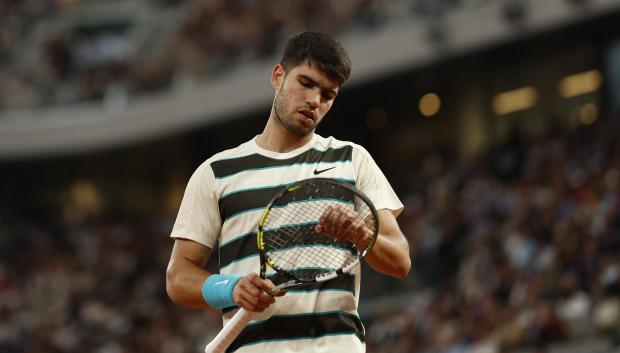 Carlos Alcaraz, en las semifinales de Roland Garros