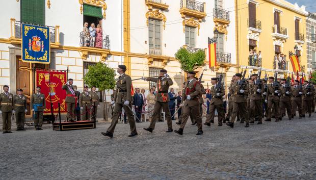 Parada militar en Priego de Córdoba
