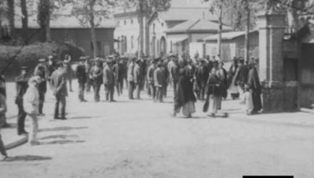 Imagen de una filmación recuperada de la Málaga de 1920