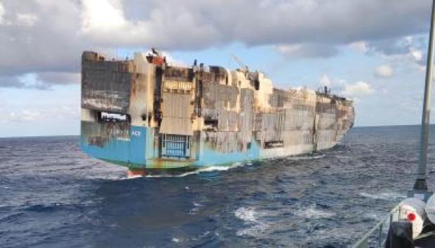 Así terminó el Felicity Ace, al menos no se hundió