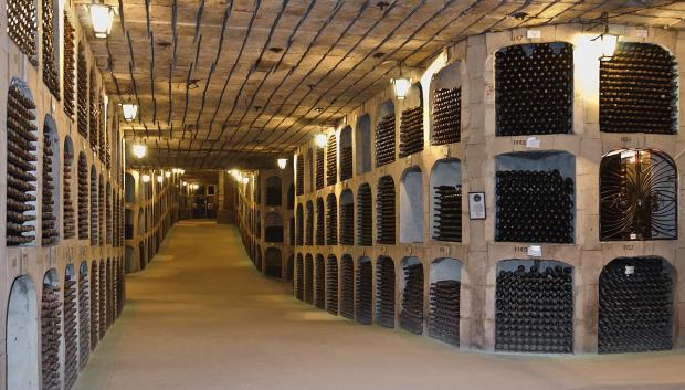 Túneles de la bodega Mileștii Mici.