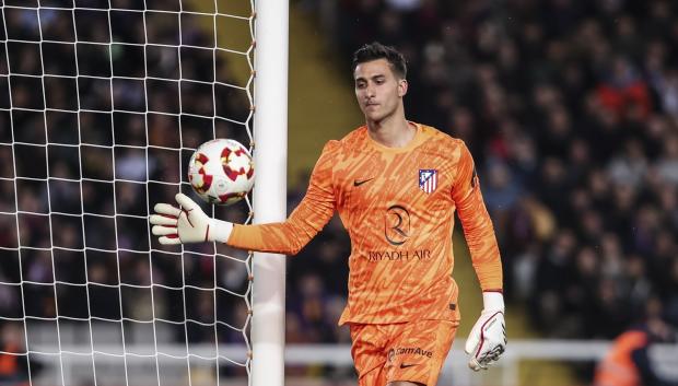 Juan Musso, en un partido con el Atlético de Madrid