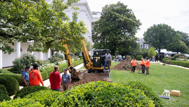 Obras de renovación ordenadas por Donald Trump en la Casa Blanca