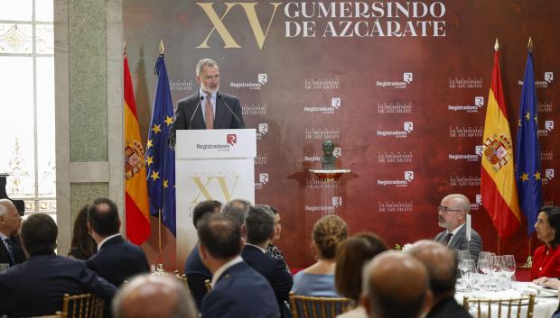 Don Felipe, en la entrega del galardón