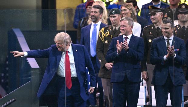 Washington fue escenario este sábado de una ceremonia militar inusual