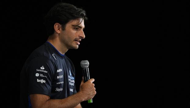 Carlos Sainz en rueda de prensa