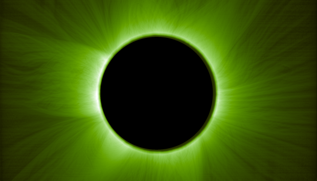 Eclipse solar generado por las naves de la Agencia Espacial Europea
