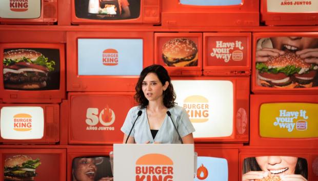 Isabel Díaz Ayuso en el primer BK de Madrid