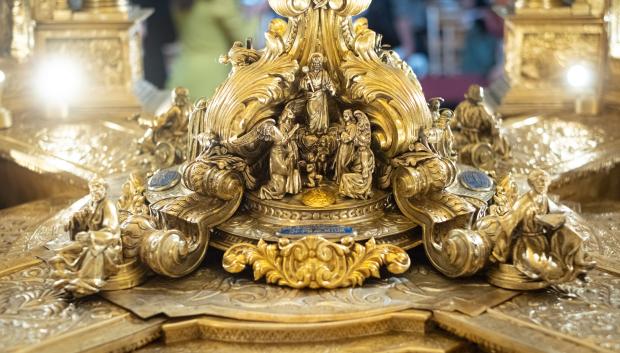 Imagen del nuevo aspecto de la Custodia de Valencia tras la restauración.