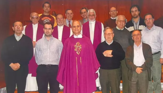 Robert Prevost, en su visita a Málaga como superior general de la Orden de San Agustín