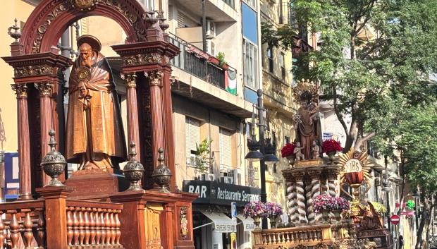 Imagen de las tres Rocas del Corpus que participan en la fiesta de 2025.