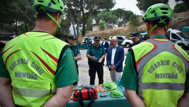 Exposición de la Guardia Civil en el Pantano de San Juan el pasado jueves