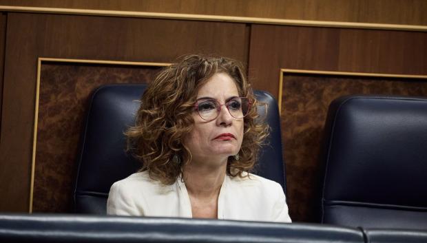 La vicepresidenta primera y ministra de Hacienda, María Jesús Montero, en el Congreso