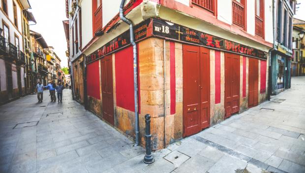 Calles de la parte antigua de Oviedo.