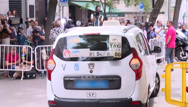 El coche en el que abandonó Ábalos el Supremo