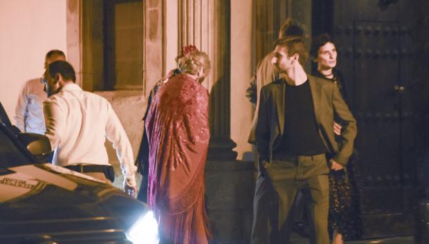 Queen Maxima  en la preboda de Victoria de Hohenlohe and Maxime Corneille in Jerez de la Frontera on Friday, 13 October 2023.