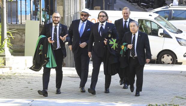 Francisco de Borbón von Hardenberg  during funeral of Francisco de Borbon y Escasany in Madrid
