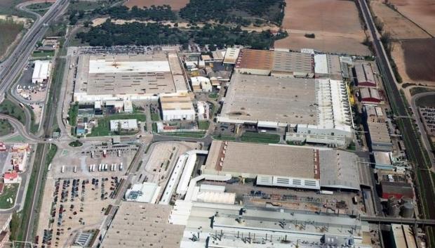 Vista aérea de la fábrica de Renault en Valladolid