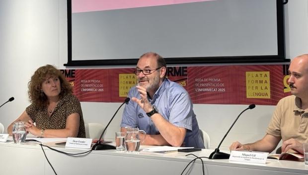 Presentación del 'InformeCAT 2025' de Plataforma per la Llengua, este lunes