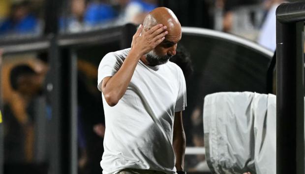 Pep Guardiola terminó desesperado