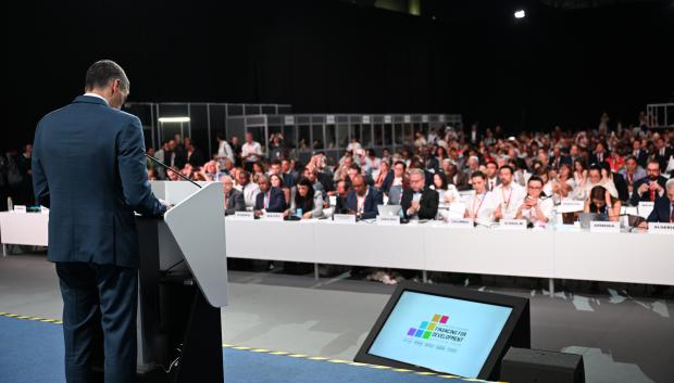 Una de las múltiples intervenciones de Sánchez