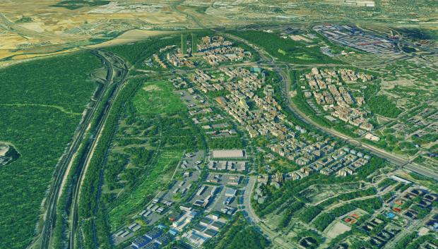 Fotografía aérea del Valdecarros.