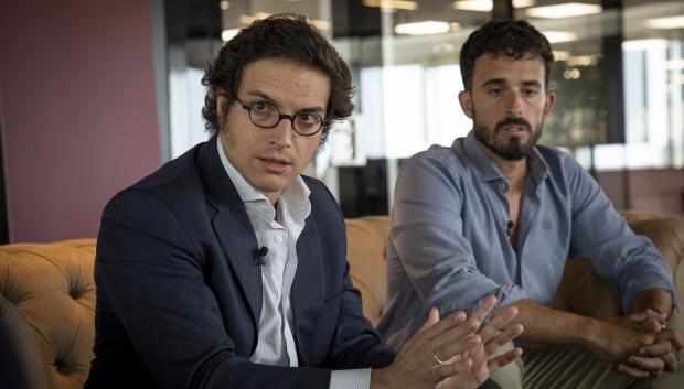 Figaredo y Hernández Quero en la redacción de El Debate