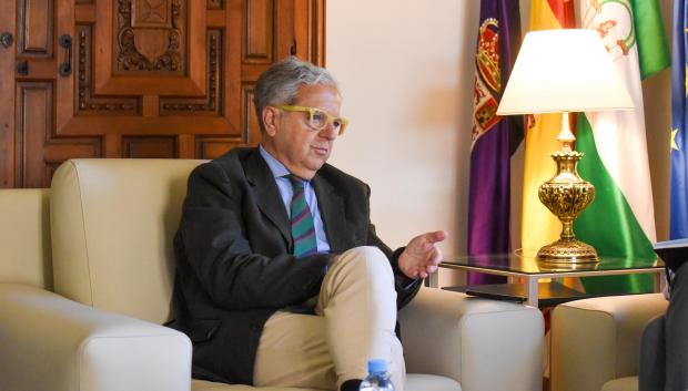 Fuentes, durante la entrevista