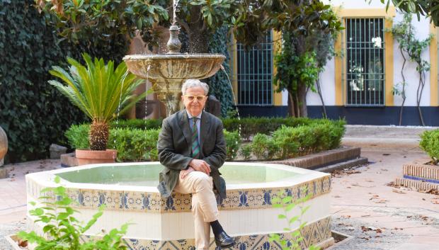 Salvador Fuentes, en el Patio del Reloj del Palacio de La Merced