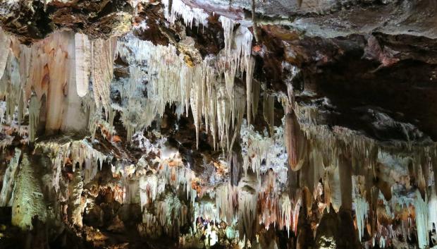 El interior de la cueva es sobrecogedor.