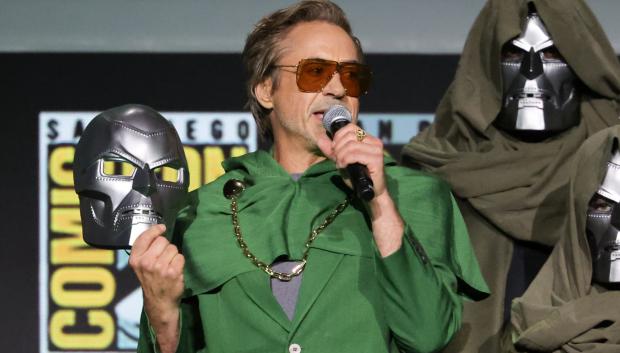 Robert Downey, Jr. en el evento de Marvel de la Comic-Con Internacional (2024)