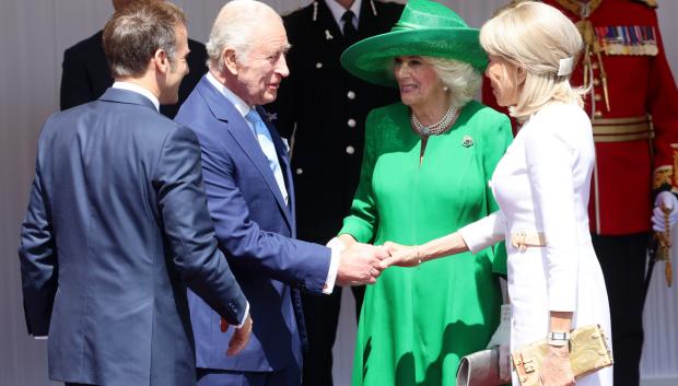Los Reyes Carlos y Camila reciben a los Macron en Windsor