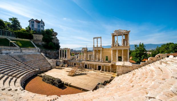 El espectacular Teatro Romano de Plovdiv.