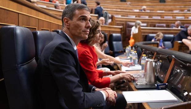 Pedro Sánchez, este miércoles en el Congreso de los Diputados