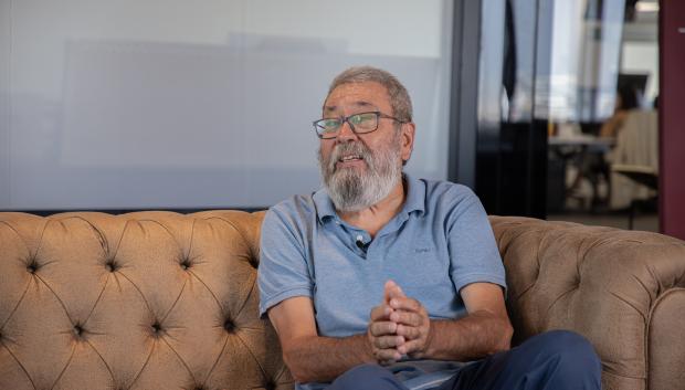 El exsecretario general de UGT durante la entrevista