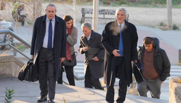 Ángel María Villar llega a la Audiencia Provincial de Madrid, a 11 de febrero de 2025, en Madrid