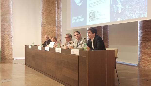 Jorge Sanz, en un momento de su intervención