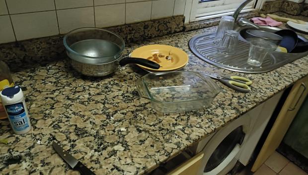 Estado en el que ha dejado la casa la okupa