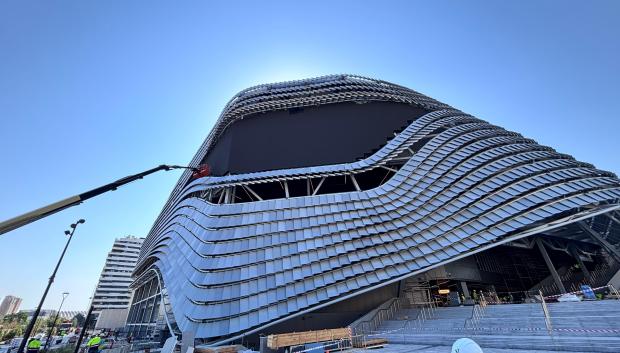 Imagen del 'ojo' exterior del Roig Arena de Valencia.