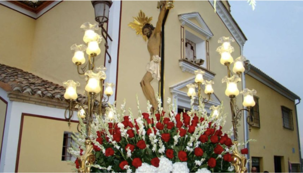 Imagen de la procesión del Santísimo Cristo de la Providencia en las Fiestas de las Eras, Anna