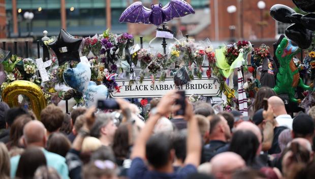 Imagen del funeral de Ozzy Osbourne